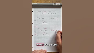 For the love of triangles. How to use sin to find sides and angles of a right angled triangle.#maths