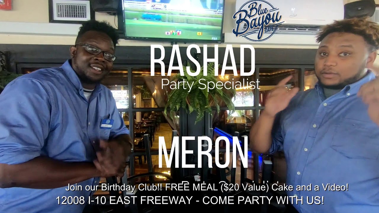 Blue Bayou Cafe Birthday