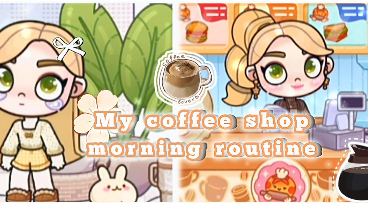 🎀My coffee shop morning routine☕️🌿✨️ ||avatar world|| 🎀