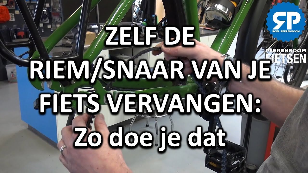 ZELF DE RIEM/SNAAR VAN JE FIETS VERVANGEN: Zo doe je dat - YouTube