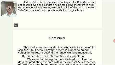 Interpolation & Extrapolation - Session 39.