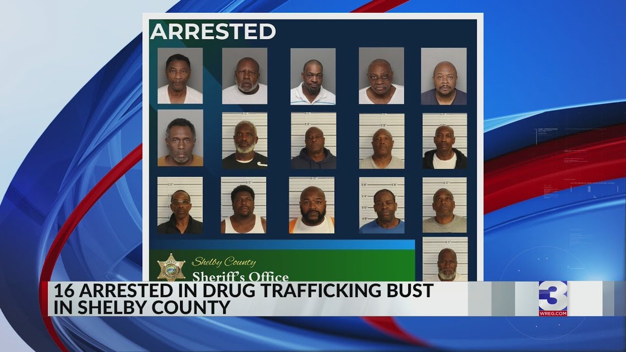 16 arrested in drug trafficking bust - YouTube