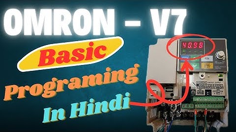 Omron varispeed v7 vfd programming hindi mein