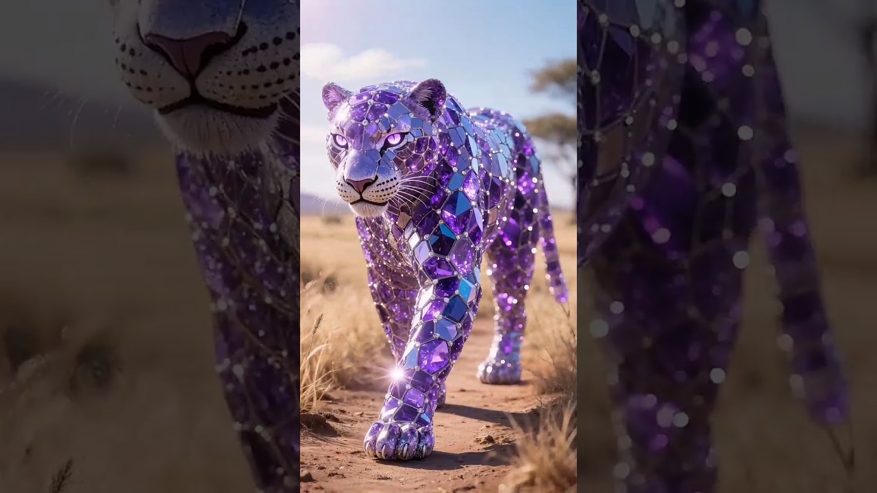 Big Cats + Gemstones: Shimmering Felines