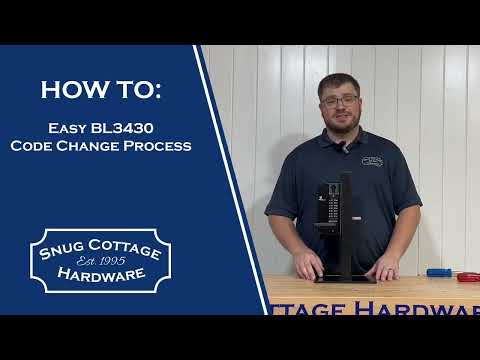 How To: Change the code on your Borg Lock (Model BL3430)