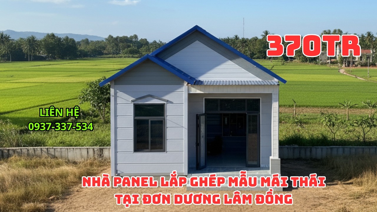 HOÀN THIỆN NHÀ PANEL LẮP GHÉP TẠI ĐƠN DƯƠNG – LÂM ĐỒNG | 70m² | 370 TRIỆU
