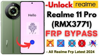 -Unlock REALME 11 Pro FRP Bypass [Without PC] Realme RMX3771 Android 14 Frp Google Account -No Apps