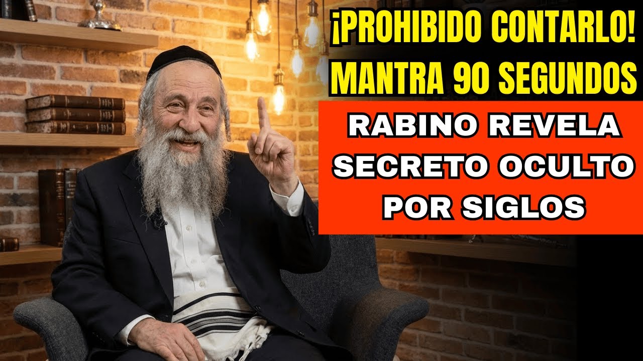 ¡PROHIBIDO CONTARLO! 90 Segundos Con MANTRA JUDAICO — Abren Puertas De Riqueza | Rabino Millonario