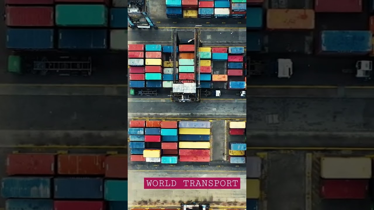 Containers yard drone view || Port || 