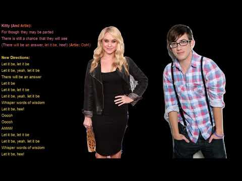 Let It Be Glee Lyrics
