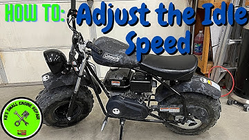 How to adjust the idle speed on a mini bike with a non adjustable carburetor...(stuck clutch?)