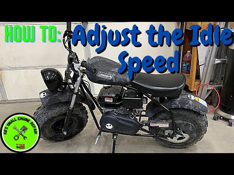 How to adjust the idle speed on a mini bike with a non adjustable carburetor...(stuck clutch?)