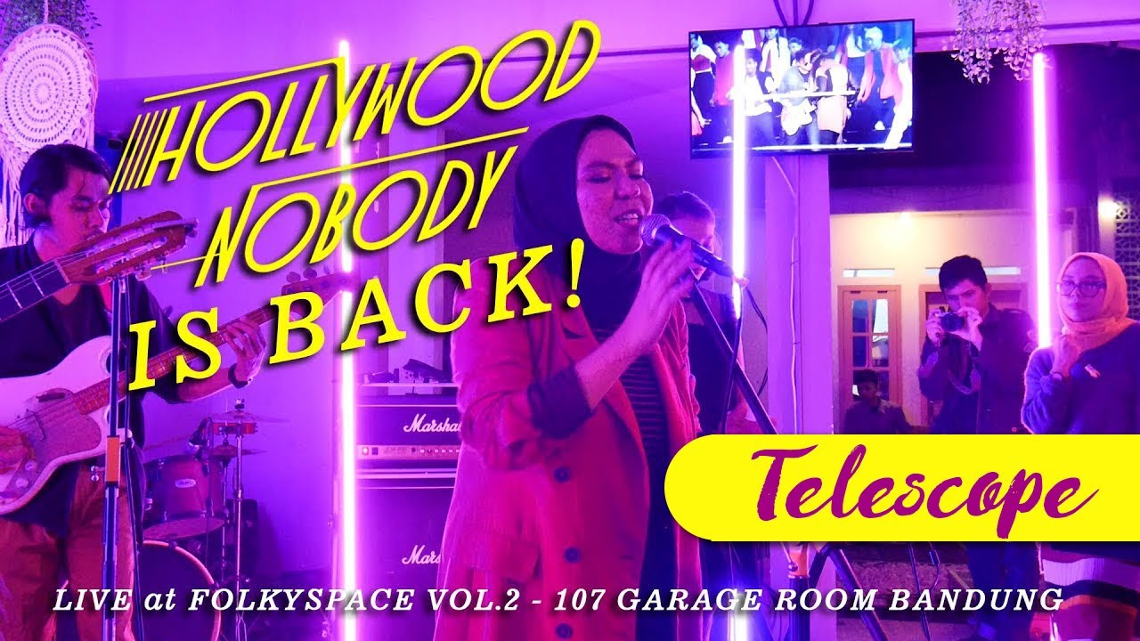 [LIVE] Hollywood Nobody - Telescope (Folkyspace Vol. 2, 107 Garage Room Bandung | 22.11.2018)