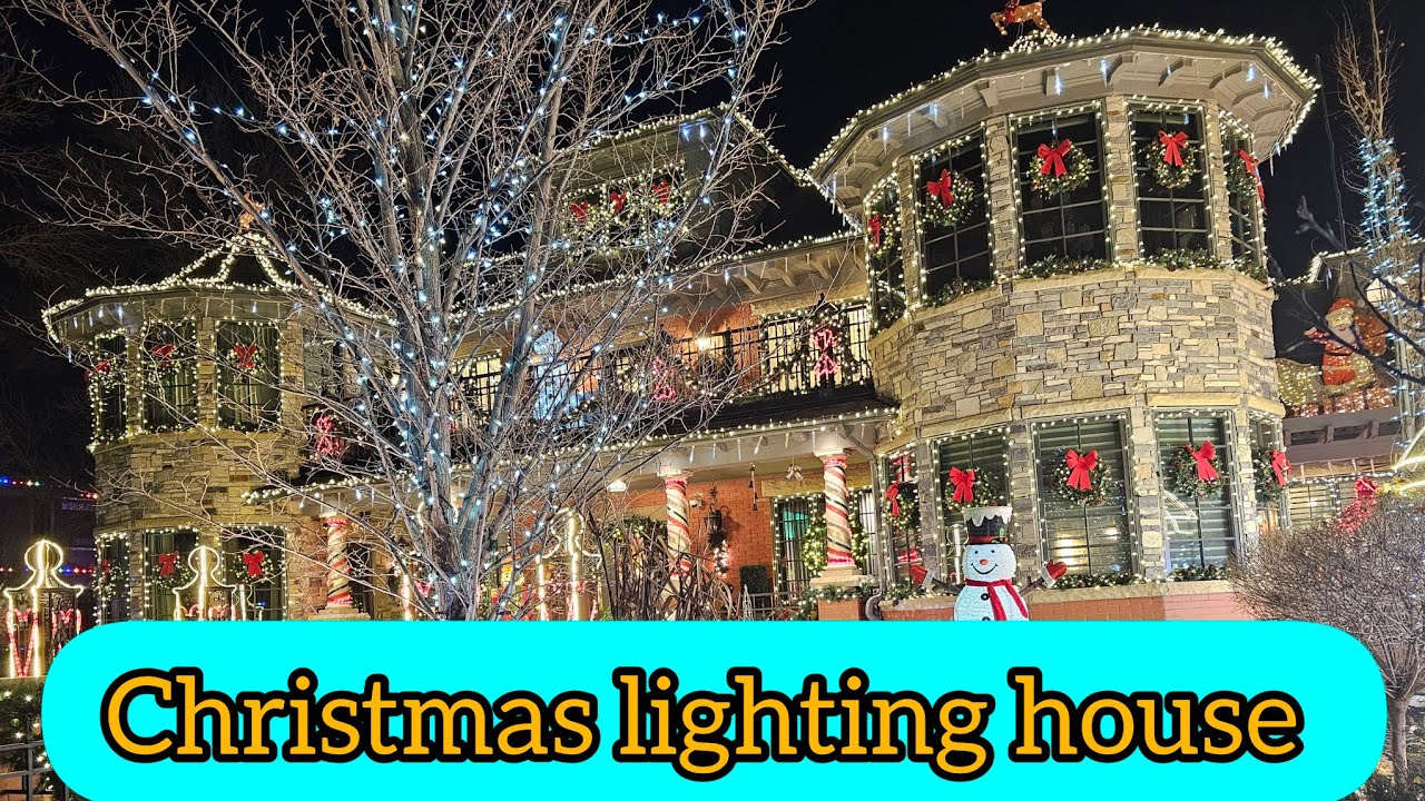 Christmas Lighting House Calgary Canada YouTube