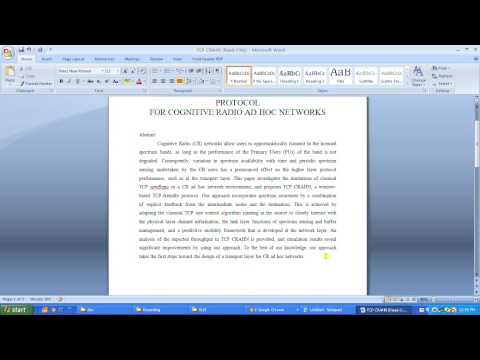 IEEE 2014 NS2 TCP CRAHN A TRANSPORT CONTROL PROTOCOL FOR COGNITIVE RADIO AD HOC NETWORKS
