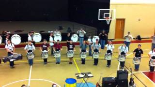 UMass Drumline 2011: Cadence - PASIC 2011 Rehearsal Umass Drumline Cadence 2011