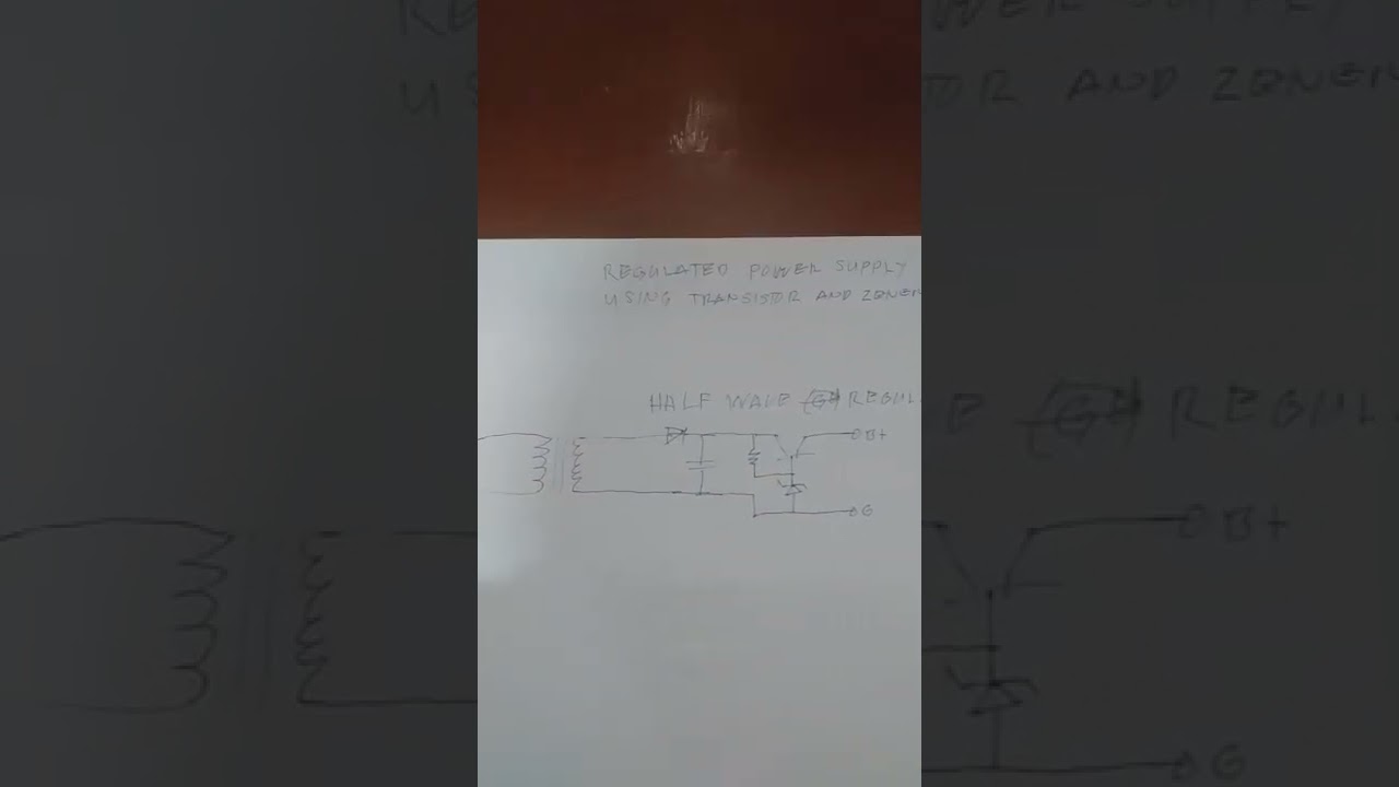 regulated power supply using transistor and zener diode YouTube