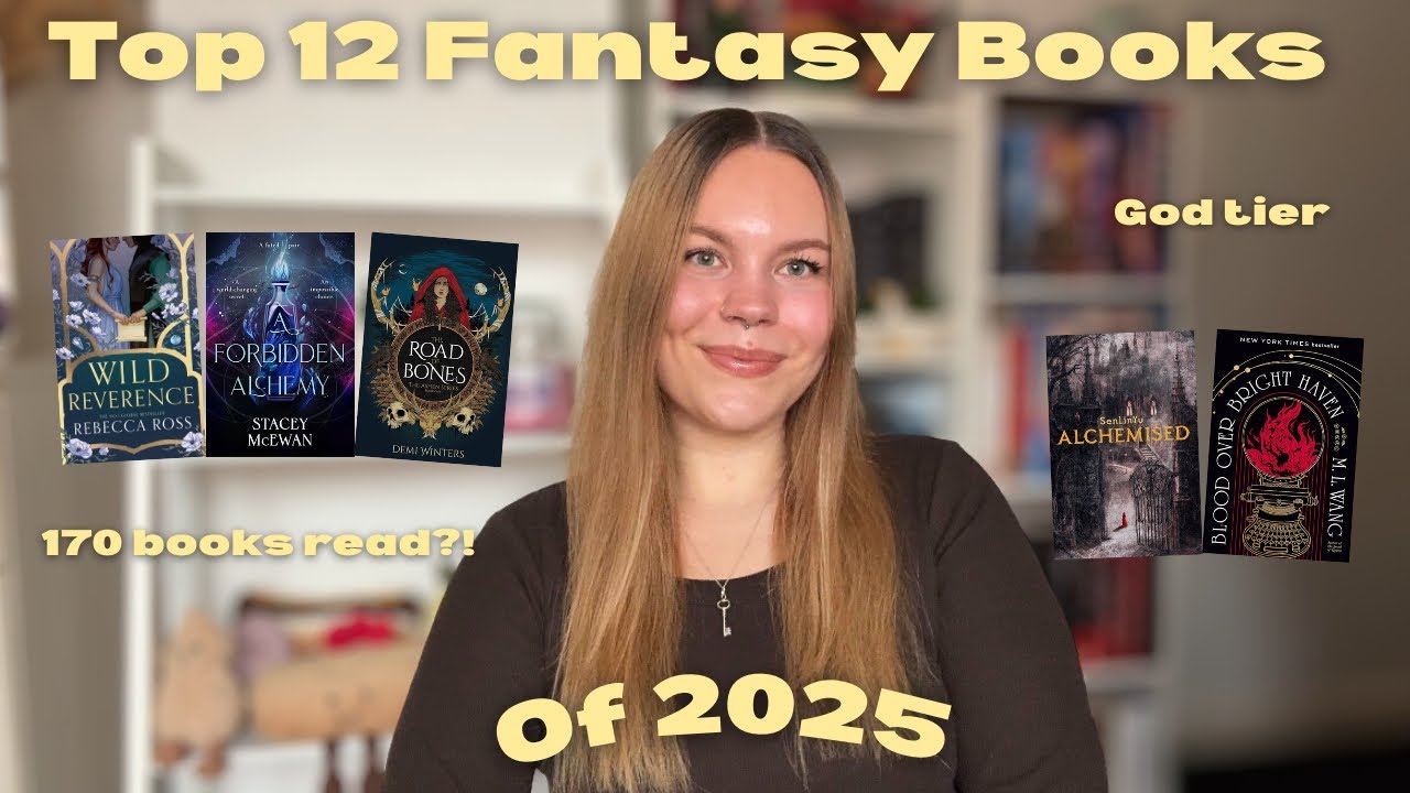 My top 12 fantasy books of 2025📚🐉🧚🏼‍♂️