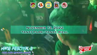 Hane Festival 3 Car And Motor Show This Coming Nov. 13, 2022