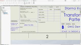 SolidWorks Drawing Demo 7   Brief intro to property tab builder