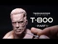 'T-800' Sculpture Timelapse  = Terminator Dark Fate =  ( Part 1 )