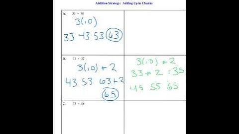 3rd grade number talk. adding up in chunks