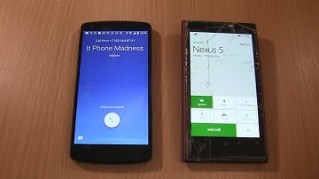 Incoming call & Outgoing call at the Same Time Lg Nexus 5  +Nokia lumia 1020