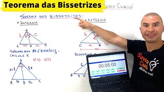 APRENDA TEOREMA DAS BISSETRIZES EM 5 MINUTOS