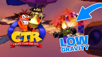 Crash Team Racing 101% speedrun but in low gravity