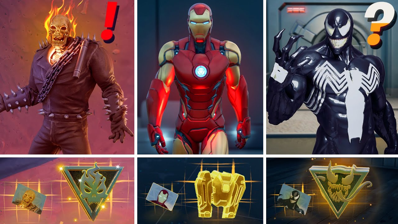 NEW Season 4 ALL BOSSES, MYTHIC WEAPONS, KEYCARD VAULT LOCATIONS (GHOST RIDER BOSS, VENOM, IRONMAN)