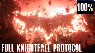 Batman Arkham Knight - Full Knightfall Protocol Ending (100% Game Completion)