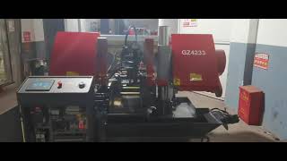 Fully Automatic PLC Control Horizontal Straight Cutting Bandsaws GZ4233