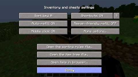 Minecraft Mod Review Inventory Tweaks 1.6.2