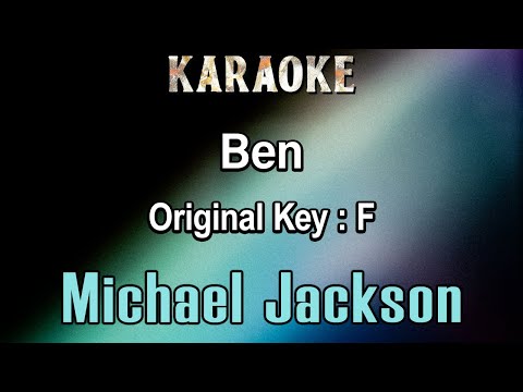 Ben (Karaoke) Michael Jackson - Original Tone Key F