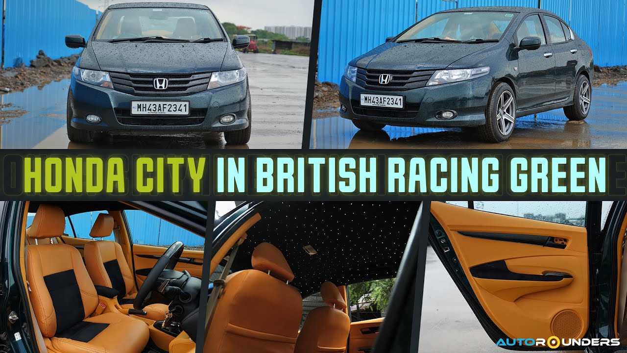 Premium paint job and interior customisation in suede material for a Honda City