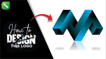 The Modern M Letter Logo Design Process Using Triangle Shape | Coreldraw Tutorials