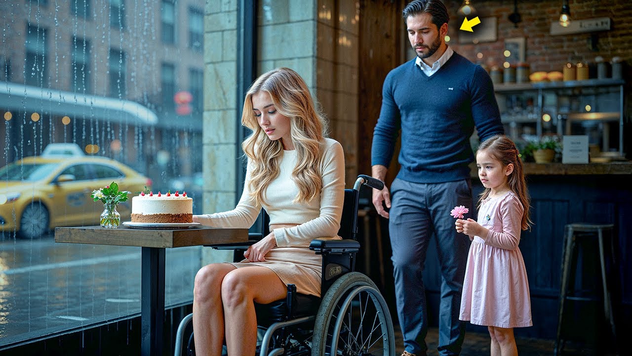 Парализованная дочь директора сидела одна перед своим праздничным тортом — пока одинокий отец не...