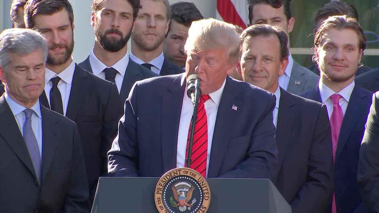 St. Louis Blues celebrate Stanley Cup championship at White House