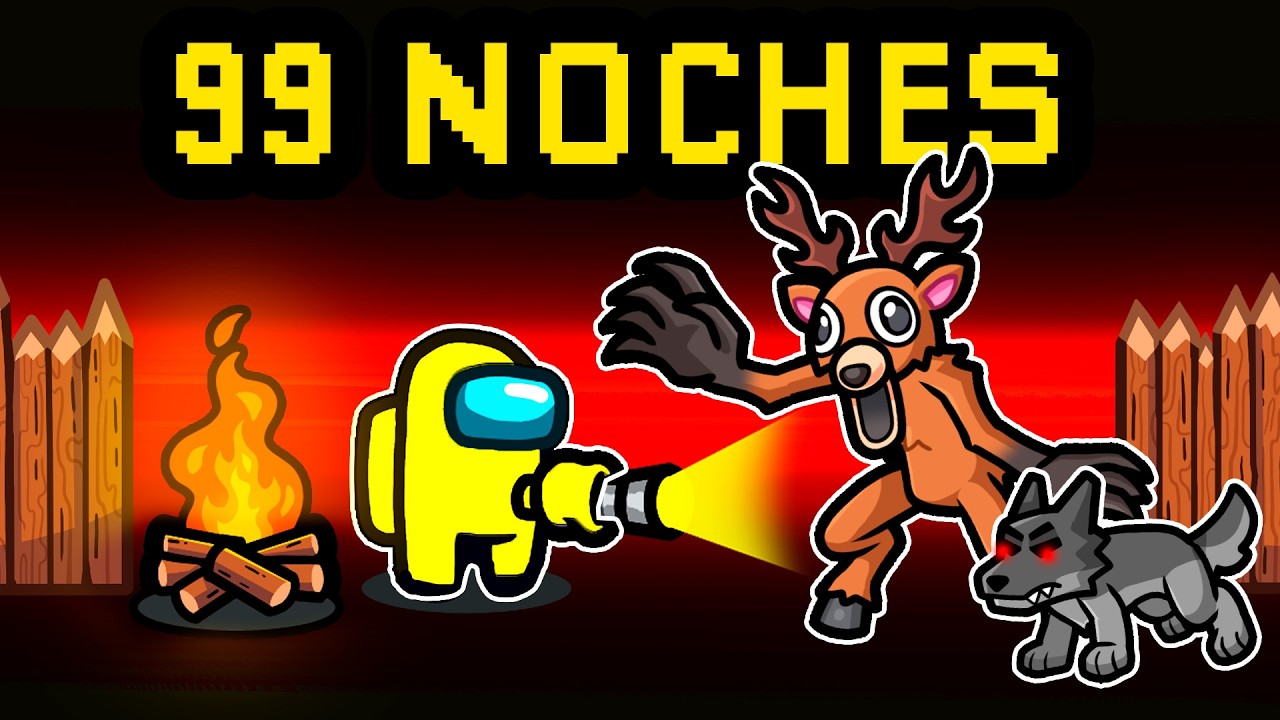 ¡Among Us PERO es 99 NOCHES en el BOSQUE 🔪🦌🔥 SILVIOGAMER en AMONG US PERO 💀
