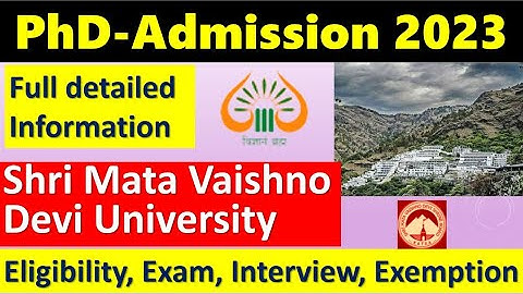 PhD Admission 2023 II State University II NET exempted from written Test @TheScientificGurus