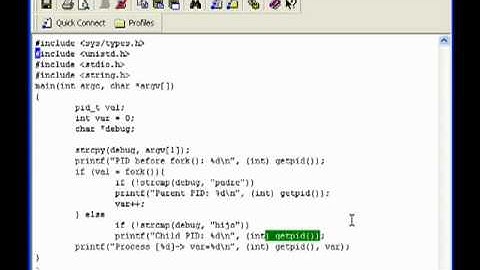 Unix-processen maken | | UPV