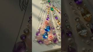 Crystal Princess Dress | Sparkling DIY Art #shorts #crystal