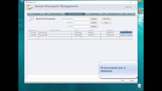 Share Access Document Management database over network