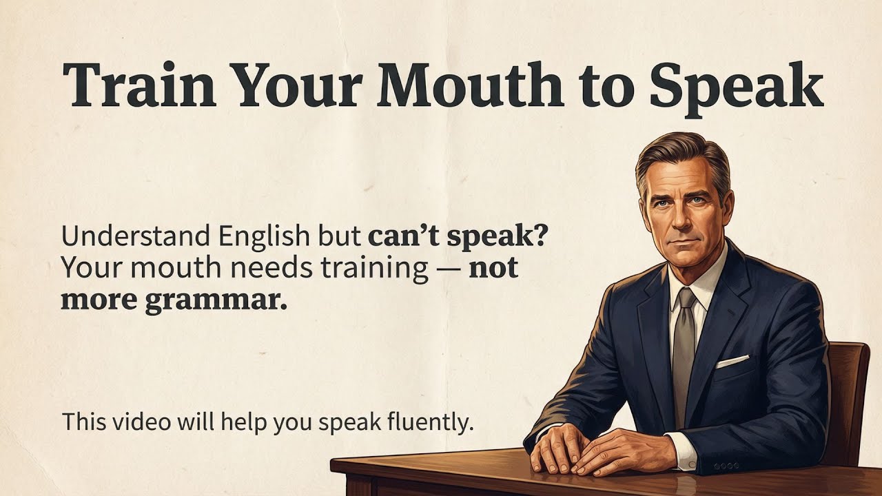 Train Your Mouth to Speak English Naturally|| Graded Reader || Speak Fluently English ✅️