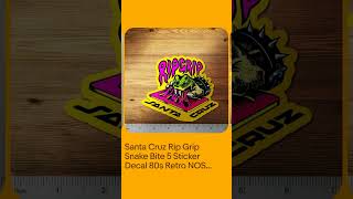 Santa Cruz Rip Grip Snake Bite 5' Sticker Decal 80s Retro NOS Style 5' | 2 pack Santa Cruz Rip Grip Snake Bite 5' Sticker Decal 80s Retro NOS Style 5' | 2 pack