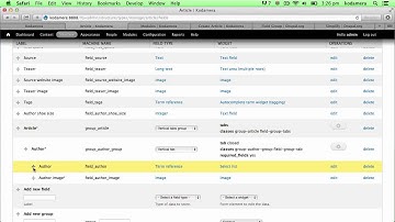 Kodamera on Drupal: Making the backend part of Drupal a little better with Field Group and Simplify