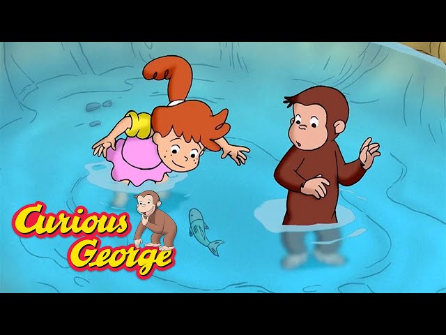 Swimming with George 🐵 Curious George 🐵 Kids Cartoon class=