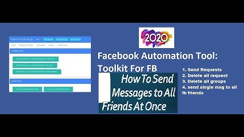 Toolkit for Facebook | 2020 |Removed Chrome Extension