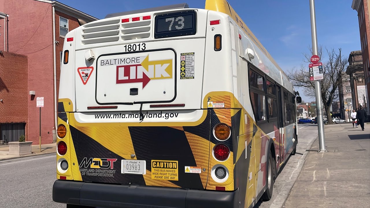 MTA Maryland: 2018 New Flyer XD40 18013 - LocalLink 73 - YouTube