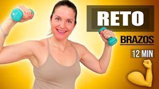 Thumbnail image for 🔥 RETO DE BRAZOS 12 MIN | Tonifica Brazos con Mancuernas | Siéntete Joven